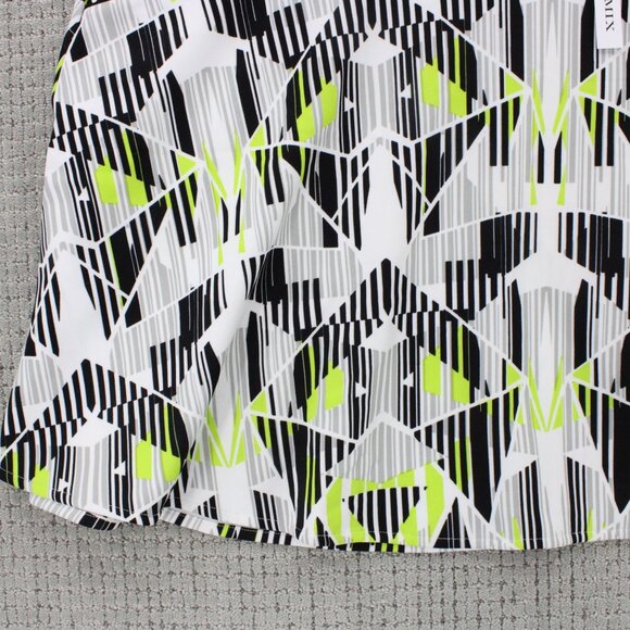 Modamix Skirt A Line Skirt Womens Sz 24W Multicolor Casual Geometric Pattern NWT - Picture 5 of 10